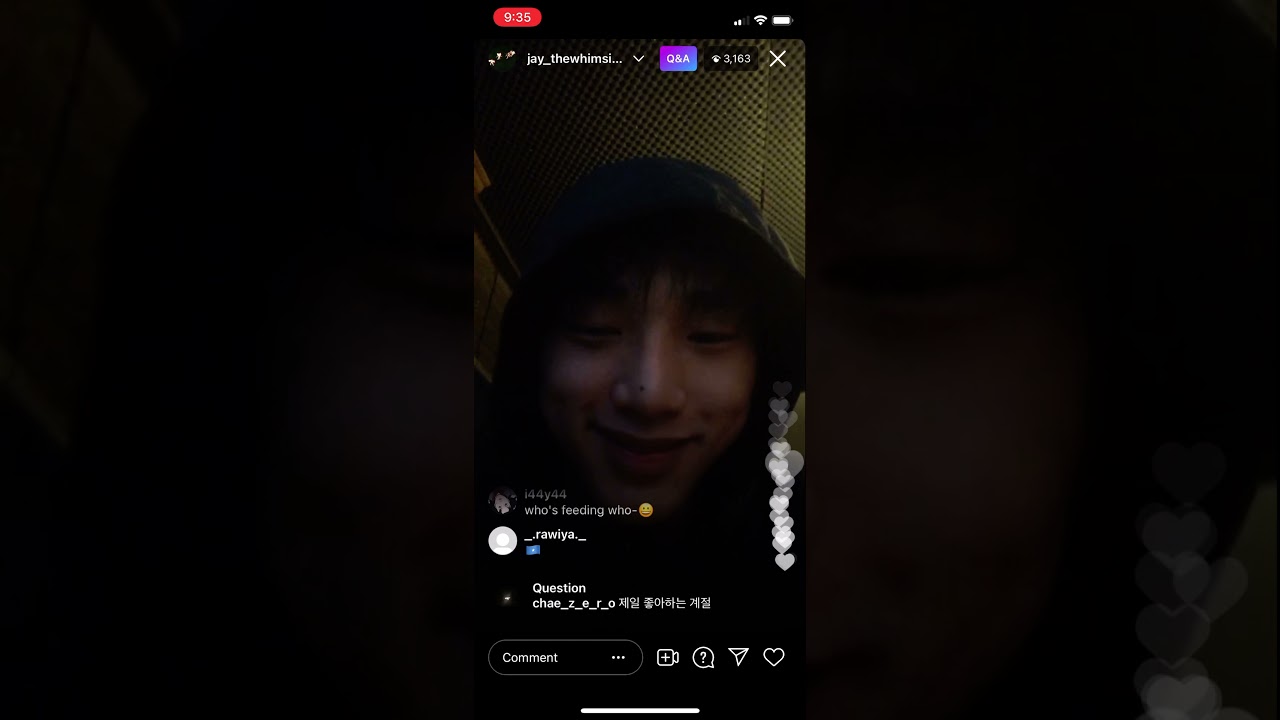 Jung Jinhyeong Instagram Live 05/02/21 “Can I call you Daddy? “