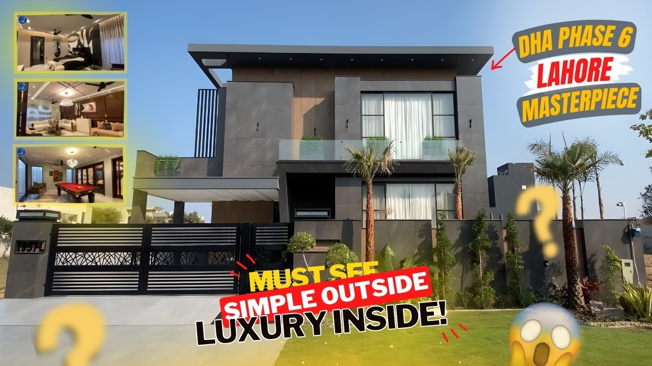 DHA Phase 6 Lahore Luxury House Meets Simplicity | Full Home Tour