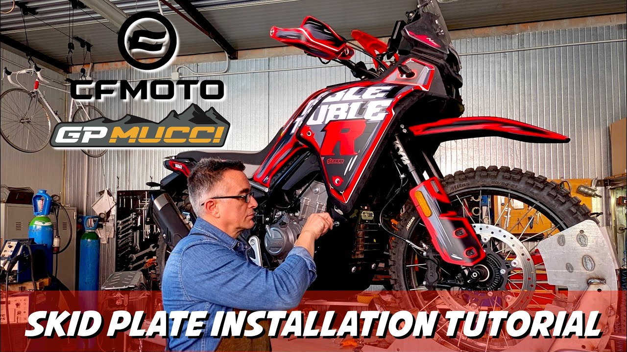 CF Moto 450MT - GpMucci thor skid plate installation tutorial