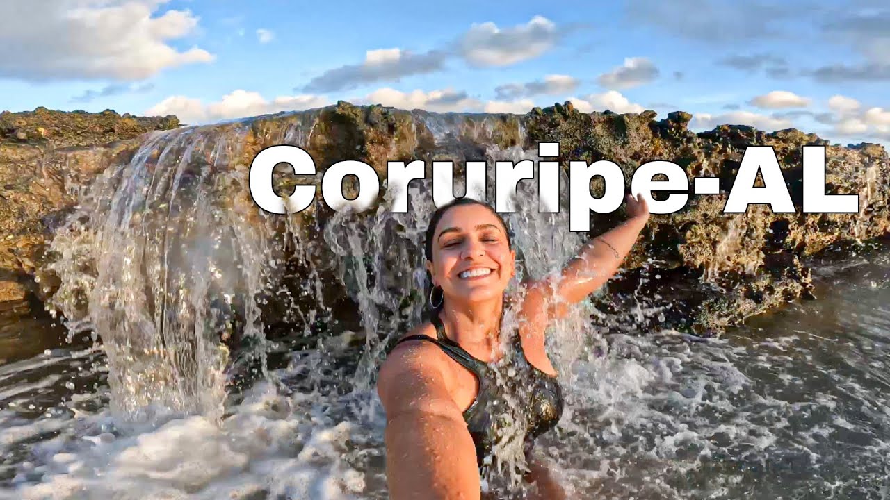CACHOEIRA NO MAR E PRAIAS DESERTAS EM CORURIPE-AL