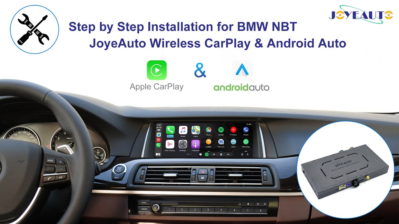 Step by Step Install JoyeAuto Wireless Apple CarPlay & Android Auto Interface for BMW NBT