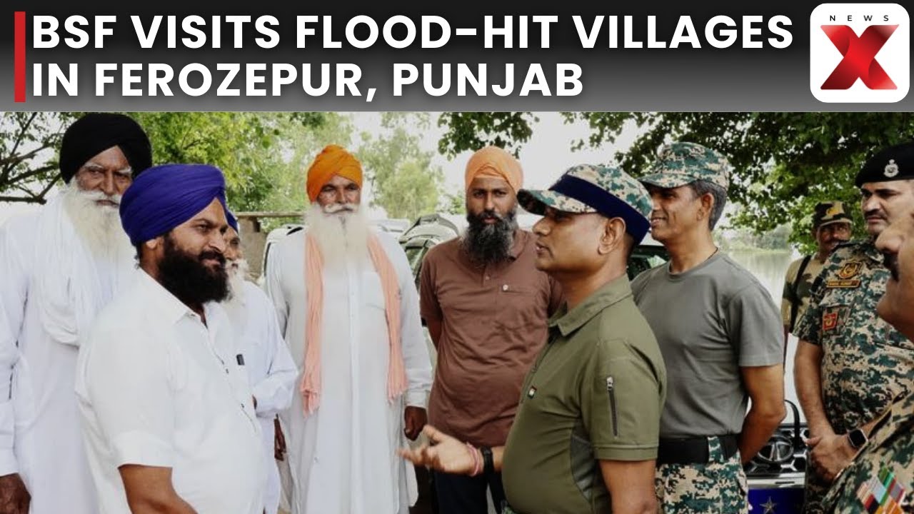 Punjab Floods: Border Security Force Provide Relief To Flood-Affected Residents In Ferozepur, Punjab