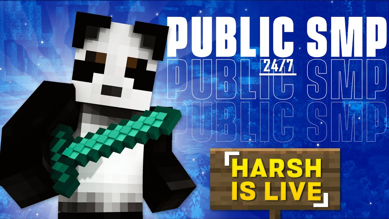 Minecraft SMP LIVE | PUBLIC SMP 24/7 JAVA + BEDROCK | PLAYING IN McFleet #live #minecraft