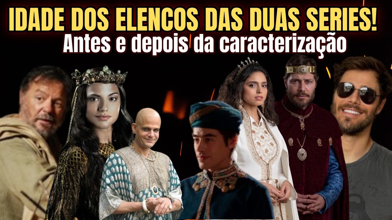IDADE E O ANTES E DEPOIS DOS ELENCO DE 