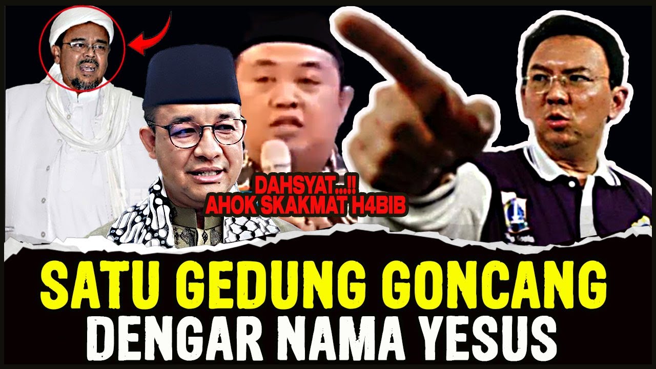 NGERI USTAD BERTANYA AHOK MENJAWAB SATU GEDUNG DENGAR NAMA YESUS DIMULIAKAN