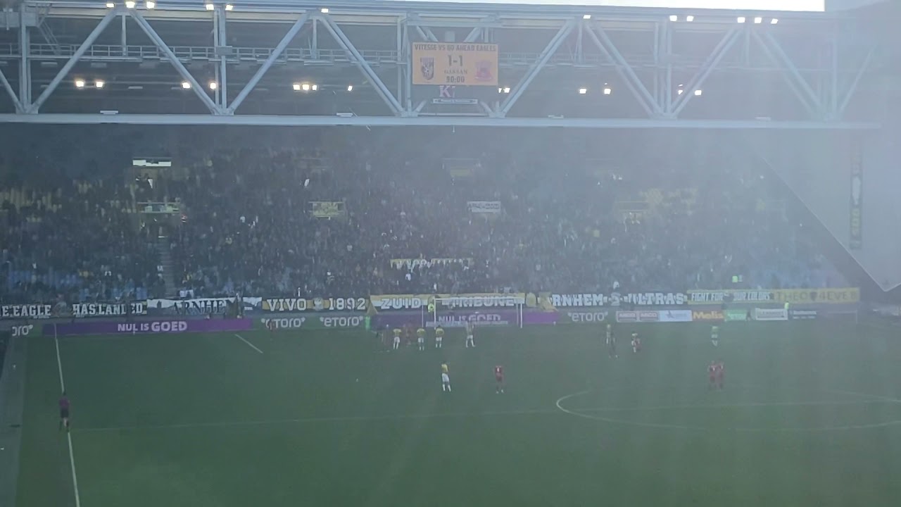 Vitesse - Go Ahead Eagles. 1-2 winnende goal Luuk Brouwers