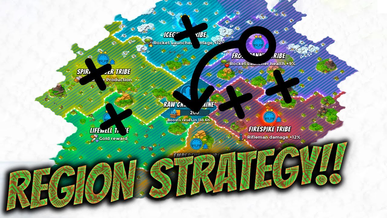 Boom Beach - Tribal Regions Strategy