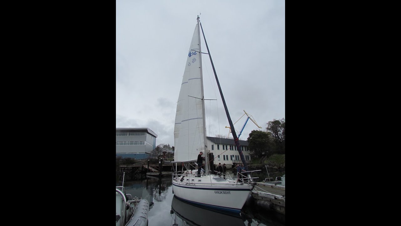CS 36 Mainsail - Precision Sails 400 Series Dacron - Installation