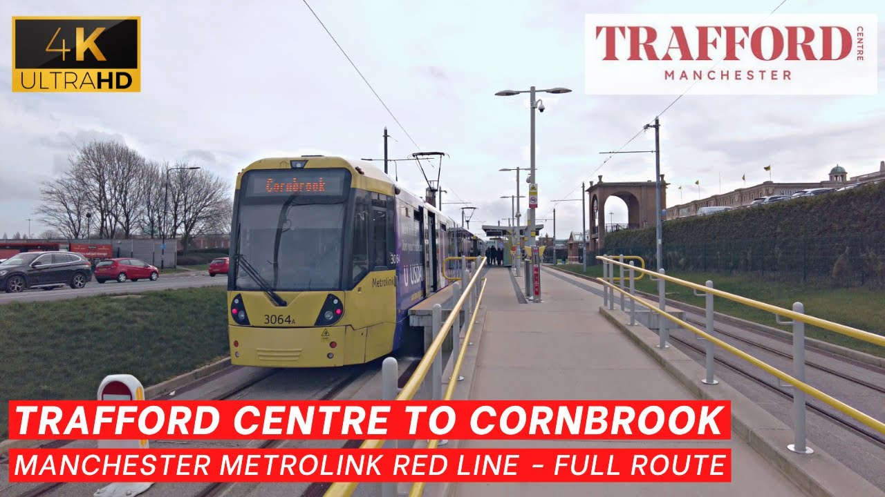 Trafford Centre to Cornbrook 🇬🇧  FULL ROUTE | Tram - Manchester Metrolink [4K]