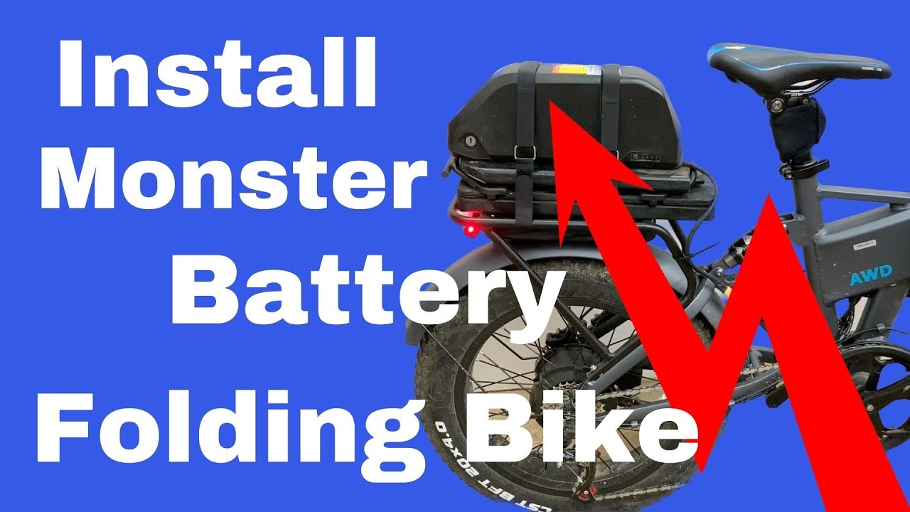 How I Installed A MONSTER Battery On My Folding Ebike: Hanevear H100 AWD Dual Battery