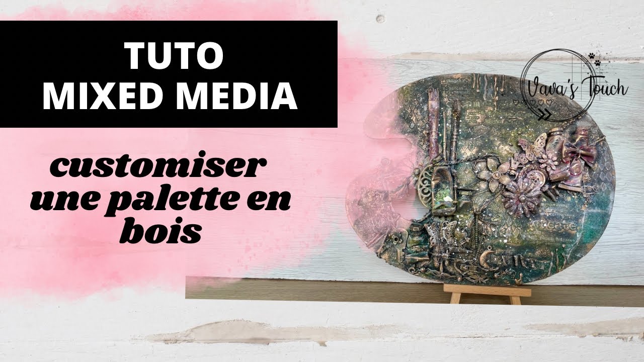 TUTO MIXED MEDIA | CUSTOMISER UNE PALETTE EN BOIS