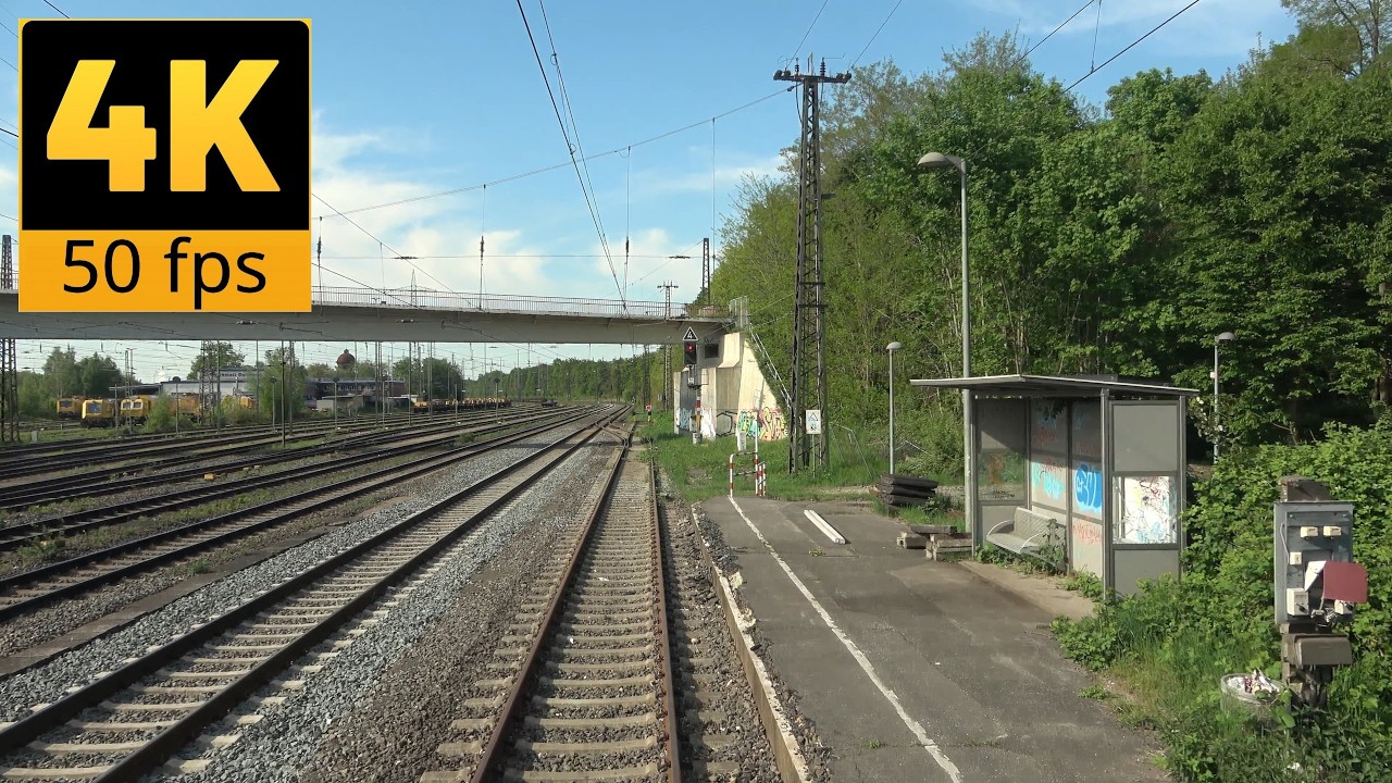 Train cab ride; Duisburg-Wedau (Entenfang)-Krefeld (Hbf) (20250427)