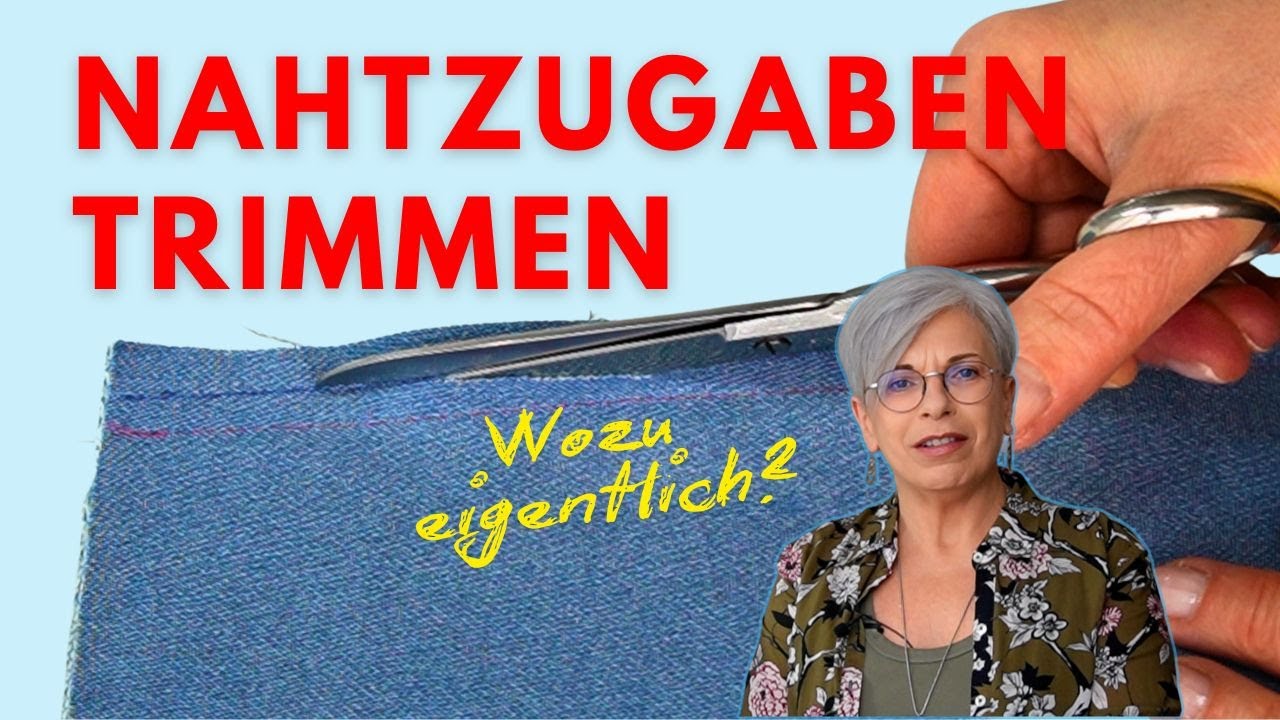 Nahtzugaben zurückschneiden für ein schöneres Ergebnis