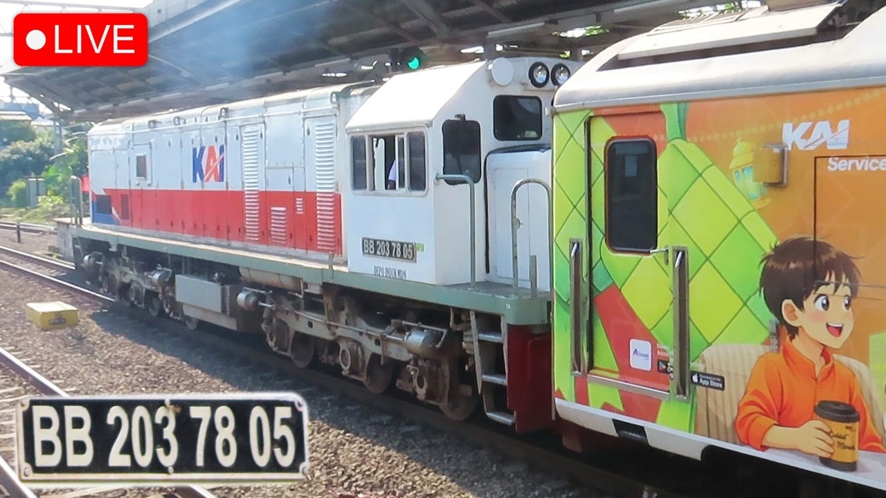 🔴 DINASAN PERDANA LOKOMOTIF BB 203 MEDAN !! Mengejar Kereta Luar Biasa Lokomottif BB 203 78 05 MDN