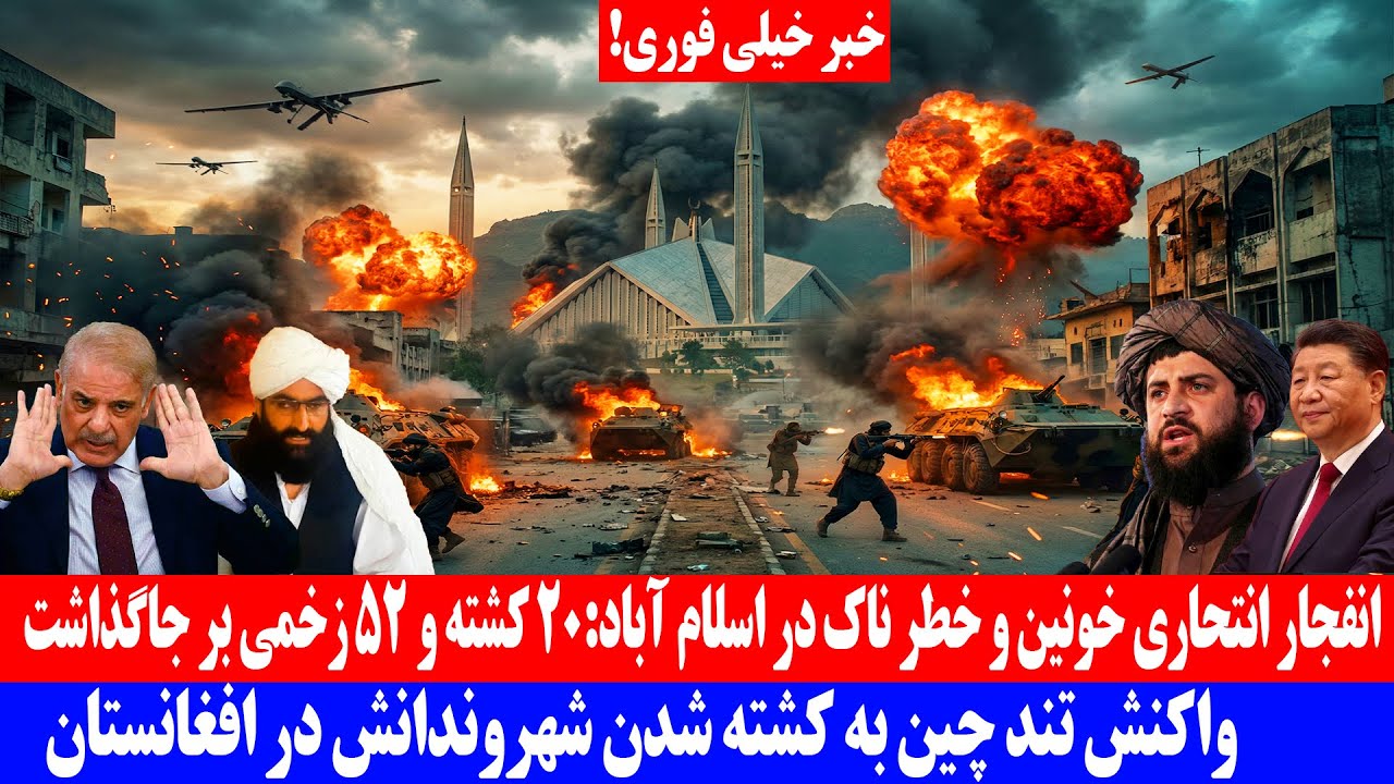 خبر خیلی فوری ؛ ا.نفجار خطرناک در اسلام‌آباد 20 کشته و 52 زخمی برجا گذاشت