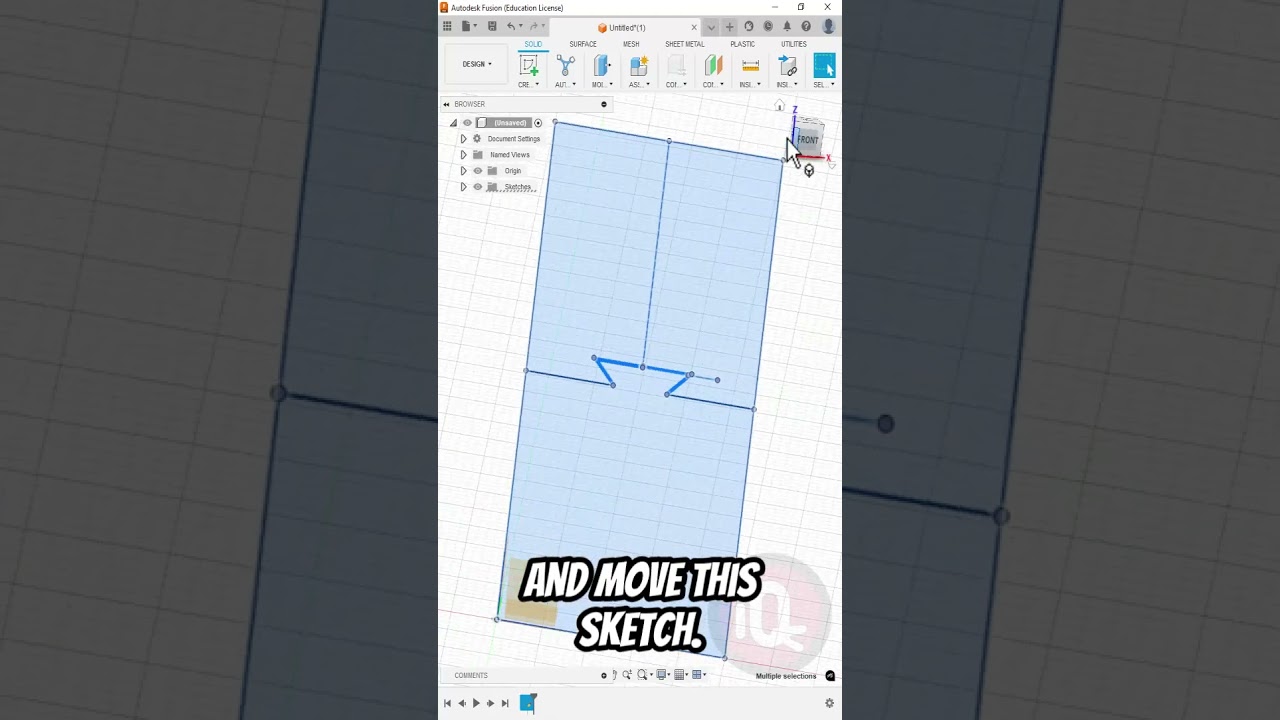 Fusion360: создаем невозможный ласточкин хвост #3Dпечать #fusion360 #fusion360tutorial