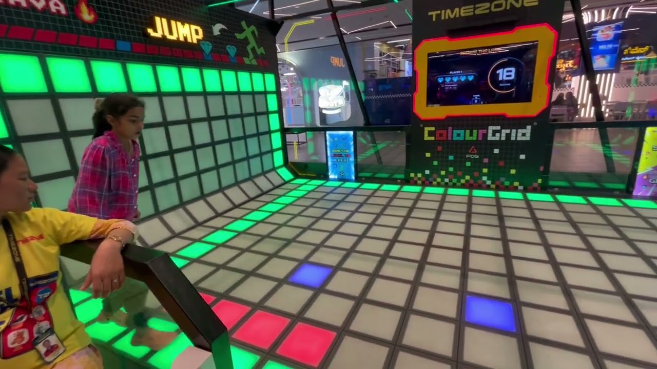 Colour grid Lava game