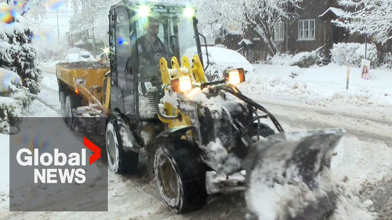 Quebec snowstorm: Many without power as month’s worth of snow arrives early