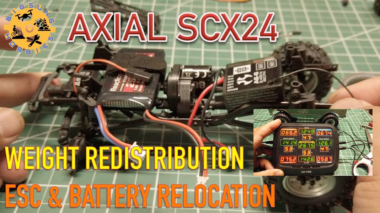 1/24 Scale Axial SCX24 | Weight Redistribution Mod - ESC & Battery Relocation