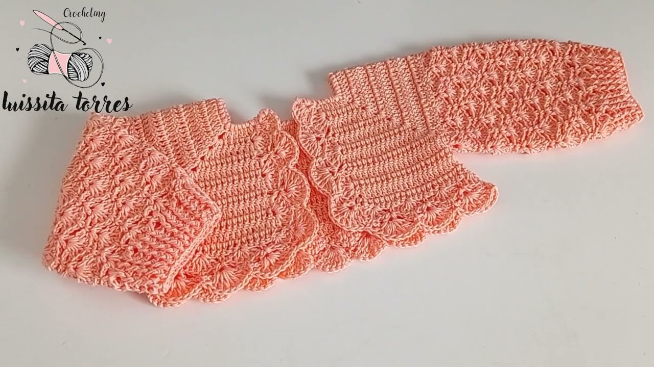 ¡WOW! 🥰Con solo Repetir 2 Filas Podras Tejer Este Hermoso Bolero Fácil y Rapido de Tejer 👌Ganchillo