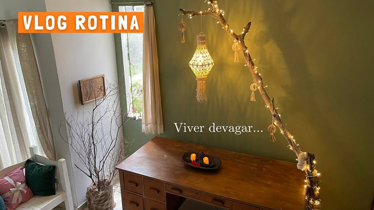 Vida calma e simples em um dia de chuva 🌧️ | Mostrando a sala transformada | Decoração Natal 🎄