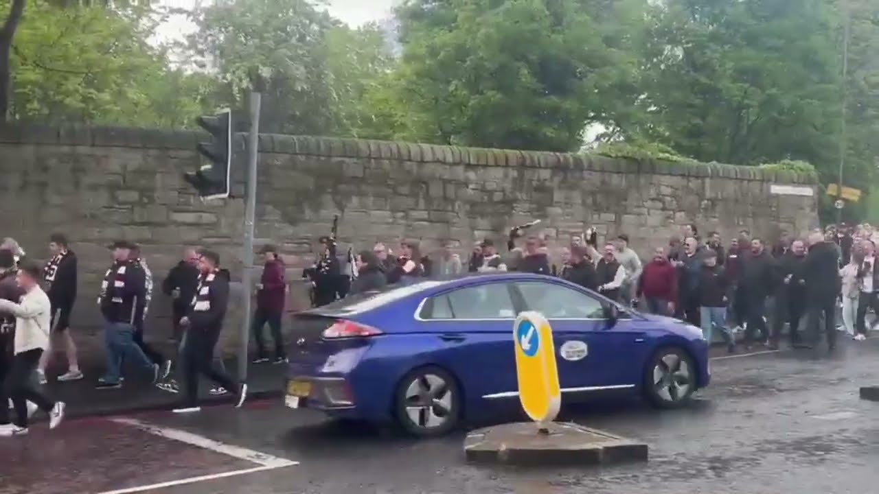 Hearts fans DID THIS when they march to Tynecastle ahead of crucial clash