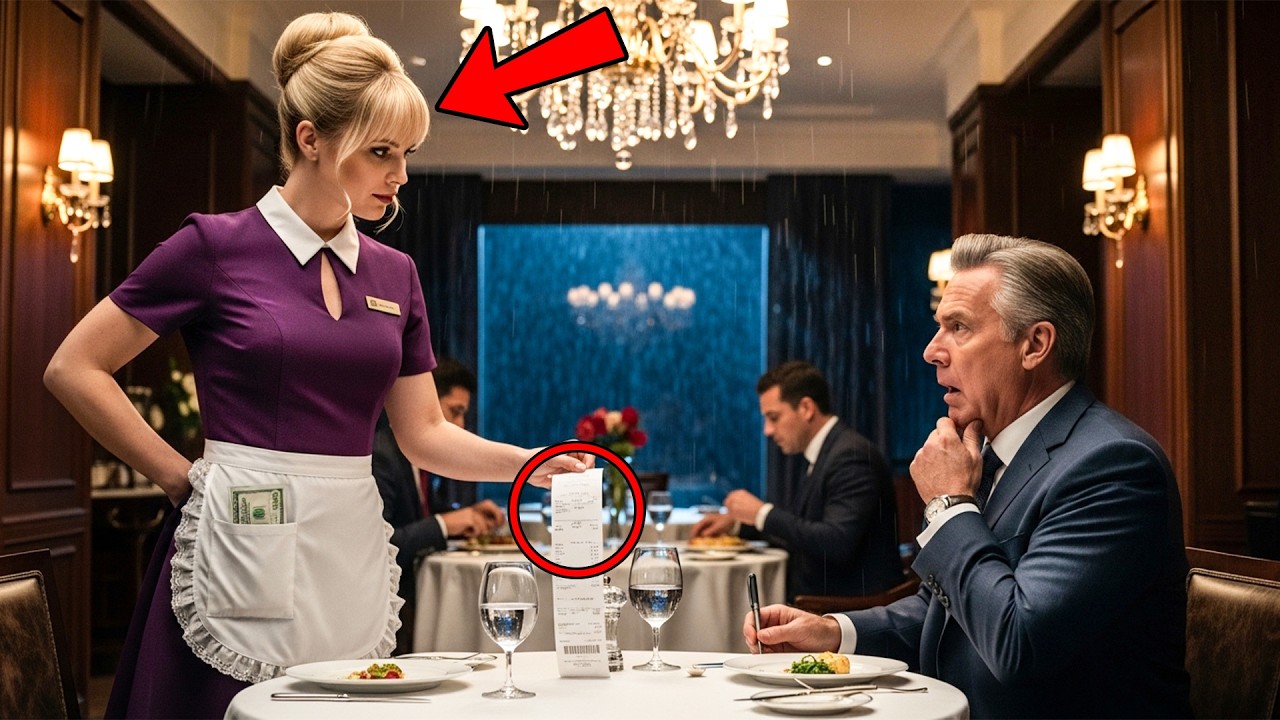 Millionaire Refused to Tip the Waitress… Until She Gave Him a Lesson He’ll Never Forget