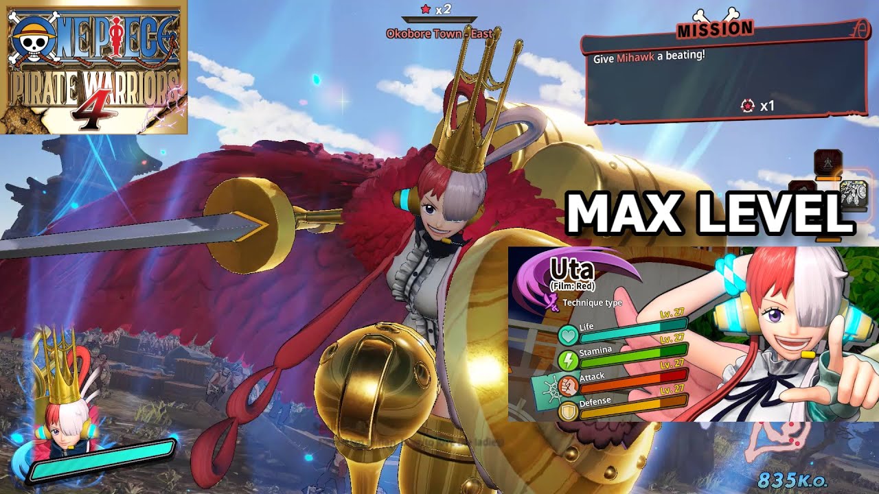 ONE PIECE Pirate Warriors 4 - UTA MAX LEVEL gameplay (DLC)