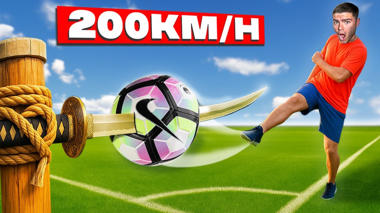 J’EXPLOSE UN BALLON À 200 KM/H SUR UN KATANA !!!