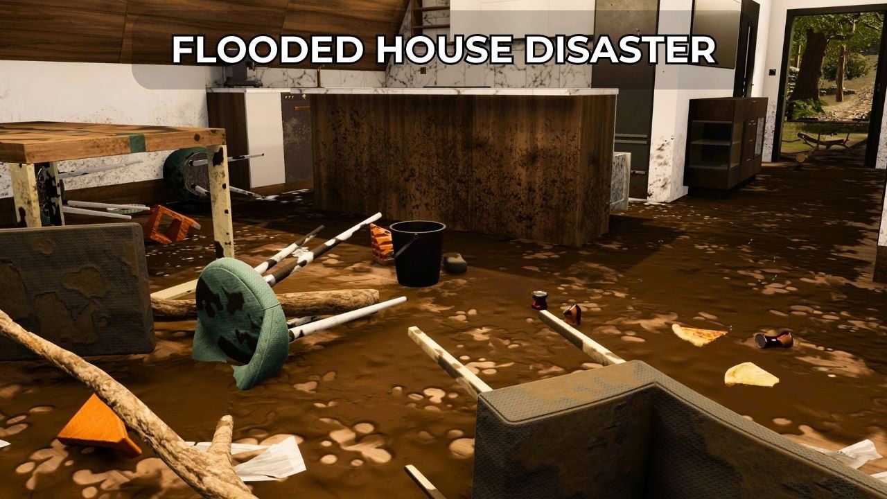 Cleaning a Ruined Flooded House | House Flipper 2 No Commentary 🧽✨