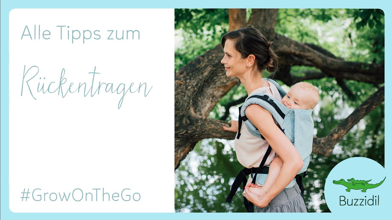 Dein Baby am Rücken tragen: Ab wann, wie und womit? | Buzzidil Babytrage Workshop