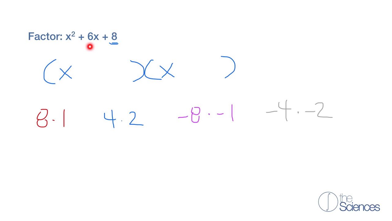 Factor trinomials of the form x2 + bx + c #1