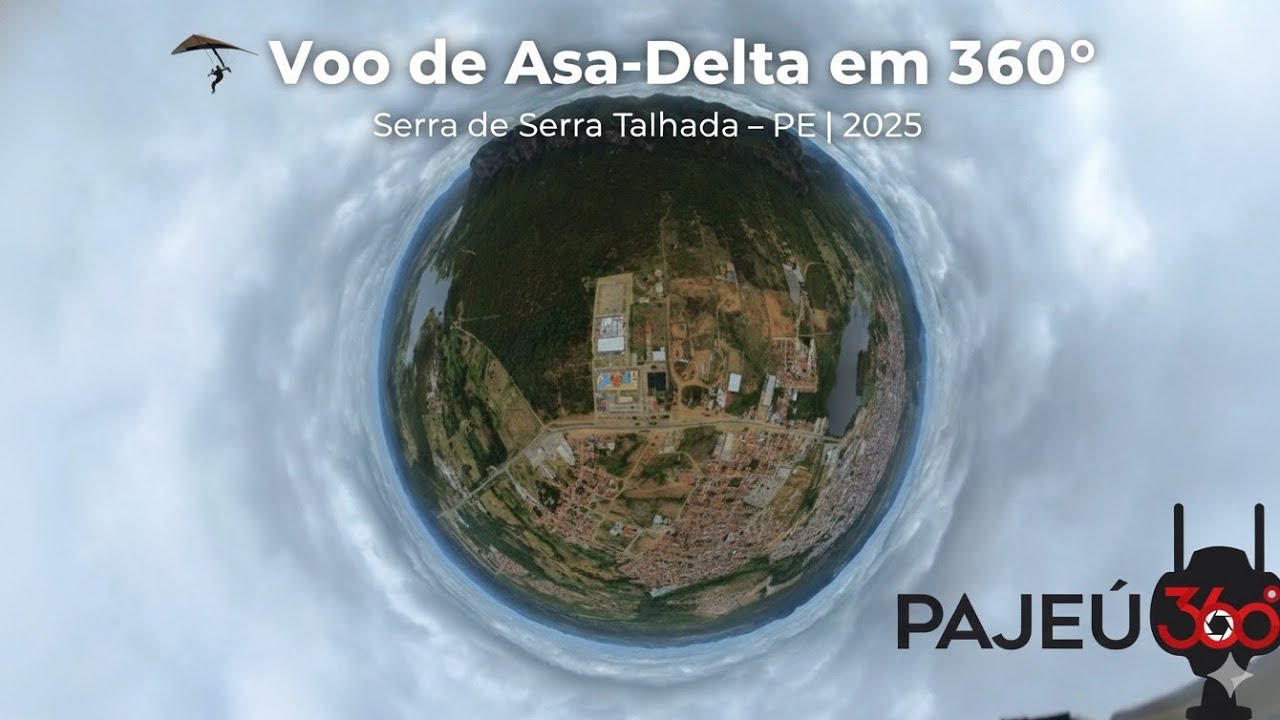 🪂 Voo de Asa-Delta em 360&deg; | Serra de Serra Talhada &ndash; PE (2025)