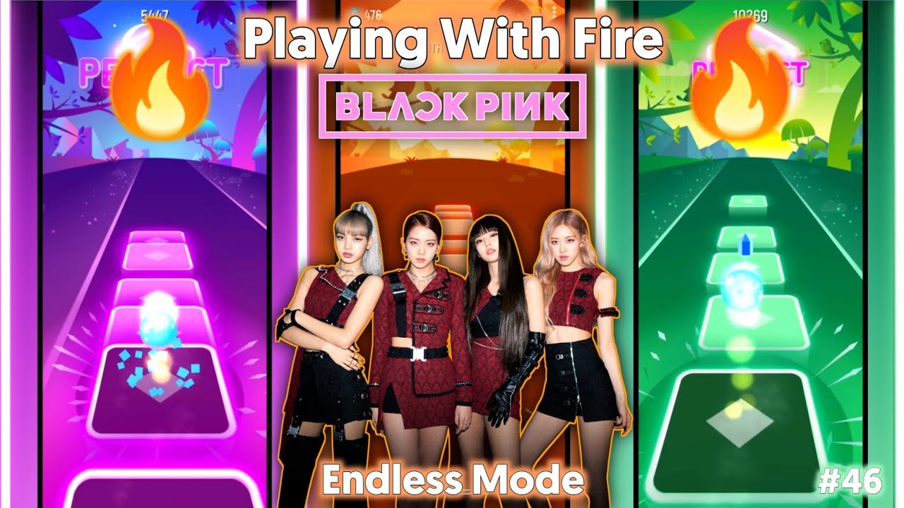 Playing With Fire - BLACKPINK | Tiles Hop 