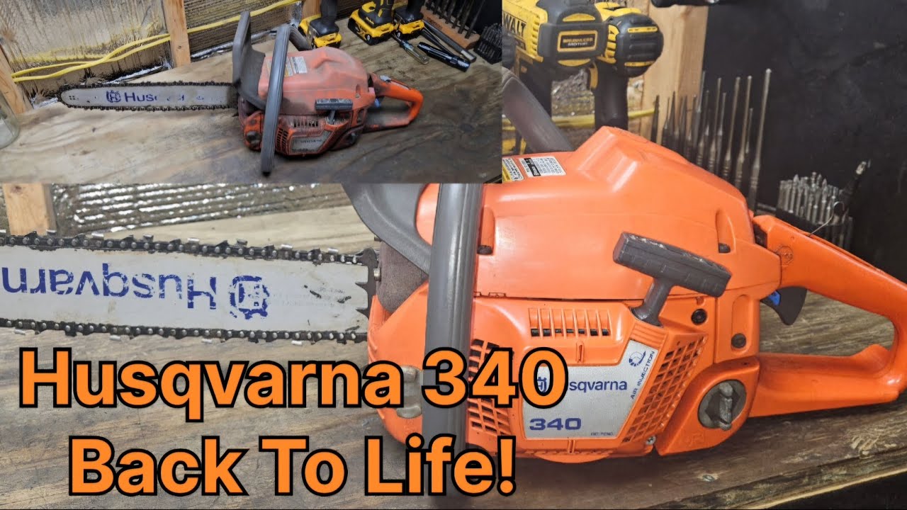 Бензопила Husqvarna 340. Выглядит потрепанной. Заведется ли она?