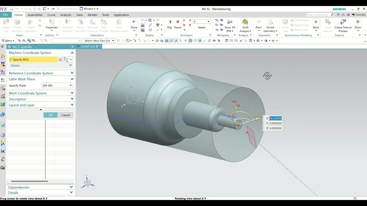Siemens NX CAM (Full) | Create a Turning Lathe Program 🔧 | Setup → Toolpaths → G-code