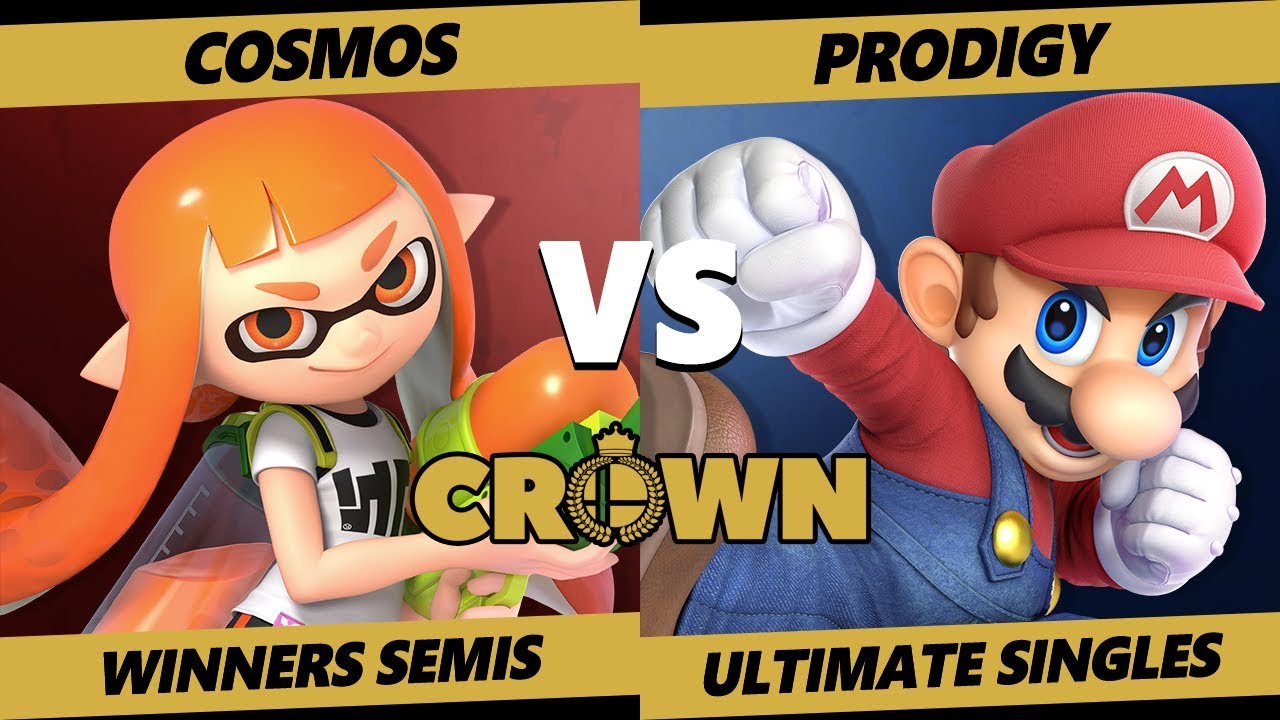 Crown 2019 SSBU - PG | Cosmos (Inkling) Vs. A | Prodigy (Mario) Smash Ultimate Tournament W. Semis