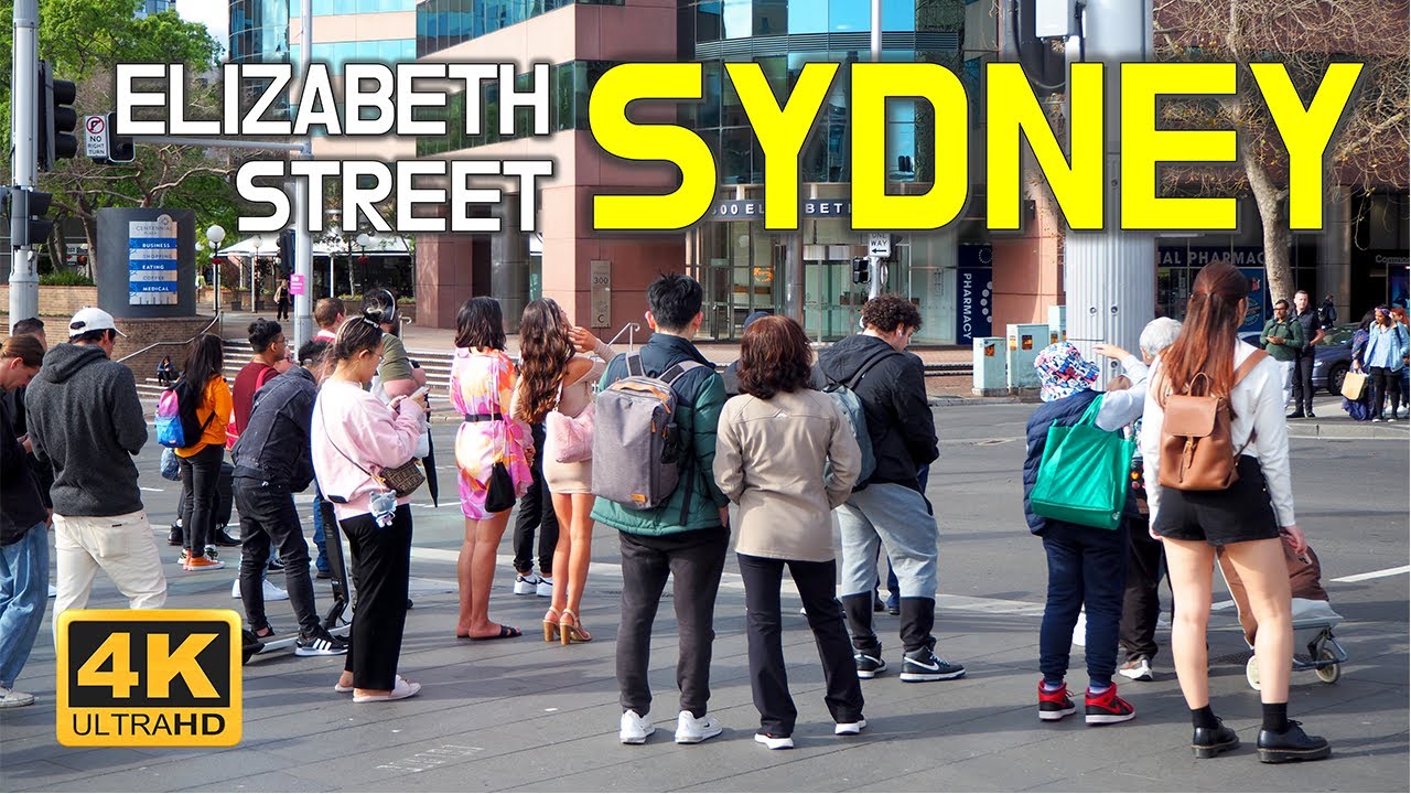 Sydney Australia Walking Tour - Elizabeth Street | 4K HDR