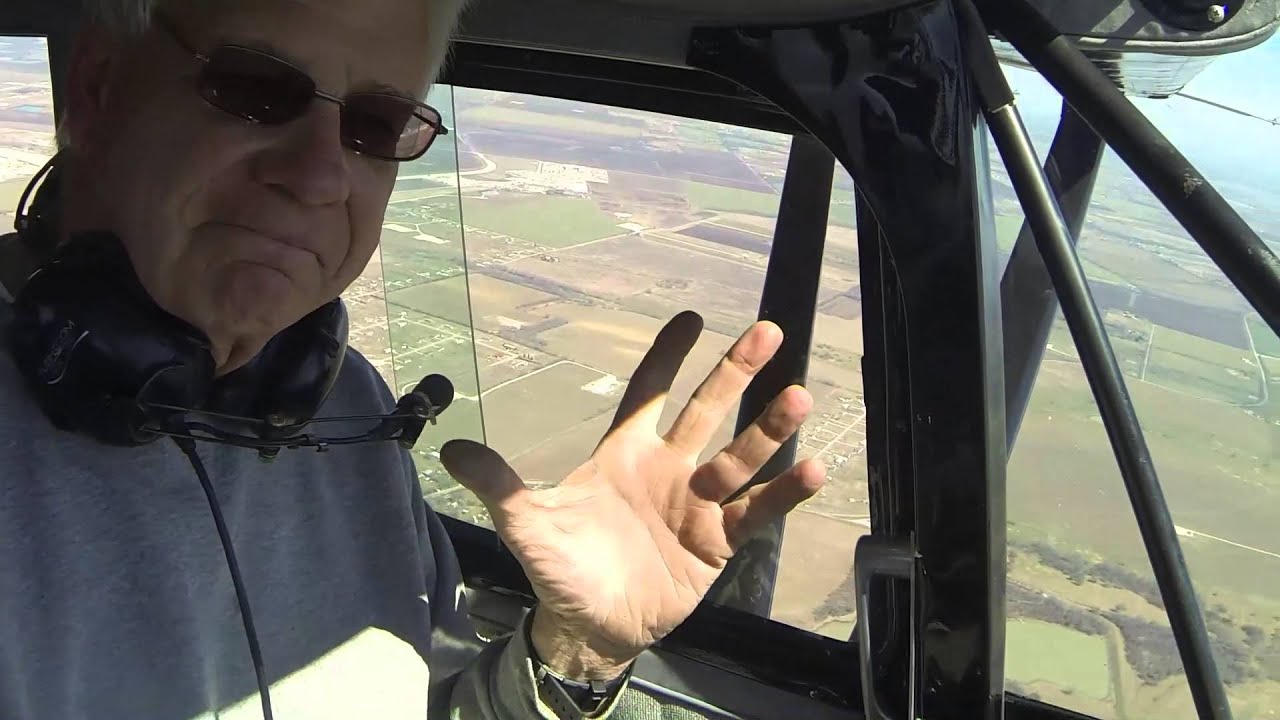 Flying the Stinson 108- 2 in March