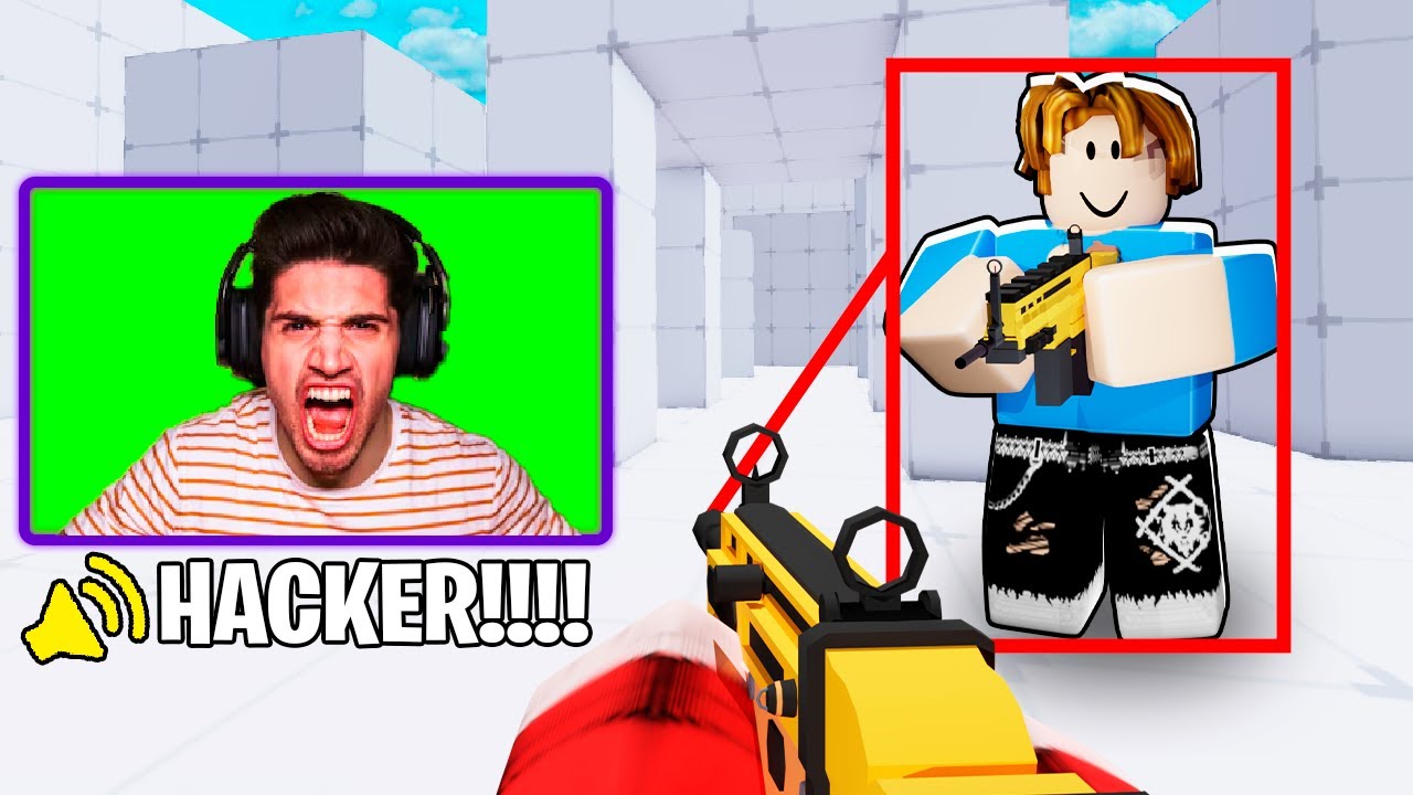Usé AIMBOT para TROLEAR a UN YOUTUBER TOXICO en Rivals...