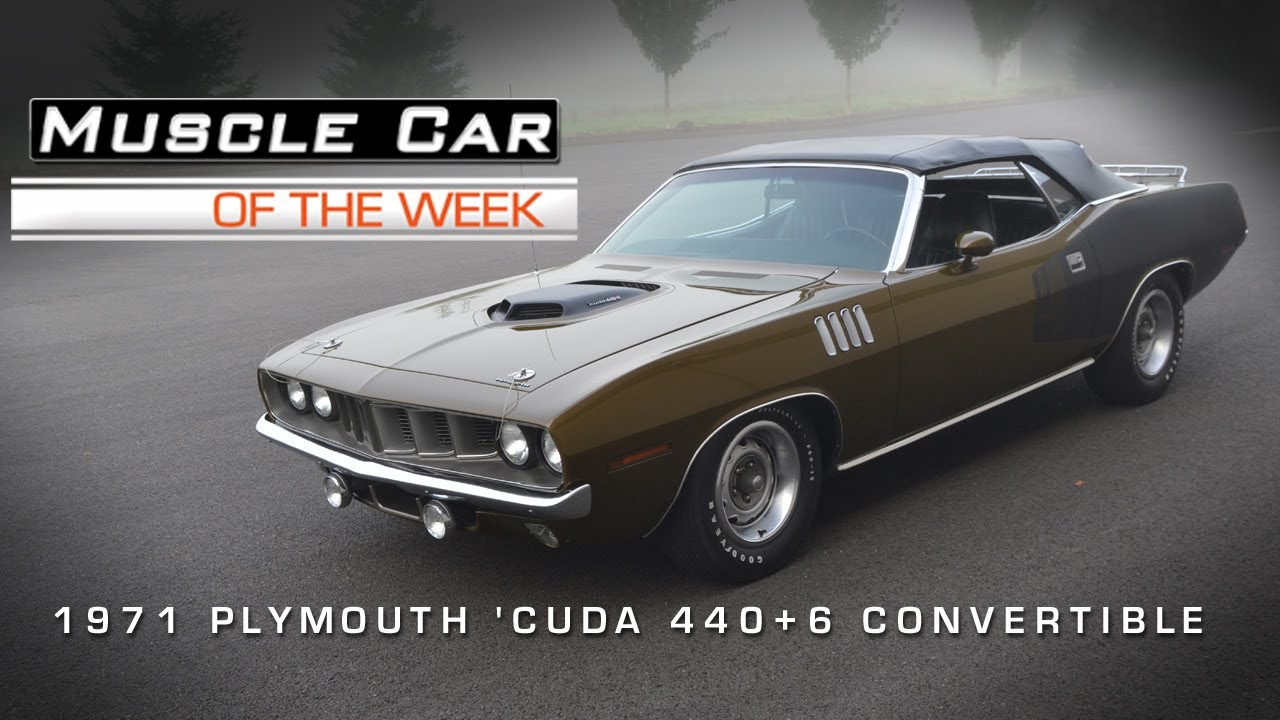 1971 Plymouth 'Cuda 440-6 Convertible Muscle Car, видео недели №19