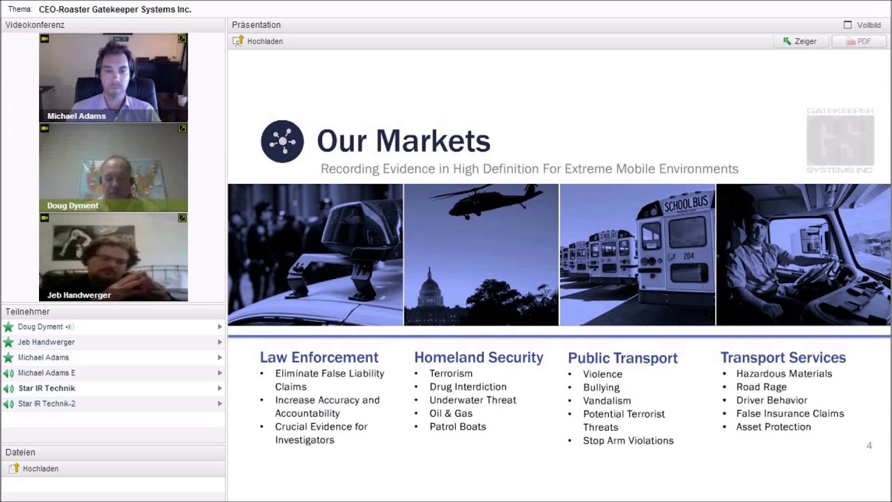 Stock-Telegraph.com vom 07.01.2016: CEO-Roaster Webinar mit Gatekeeper Systems Inc.