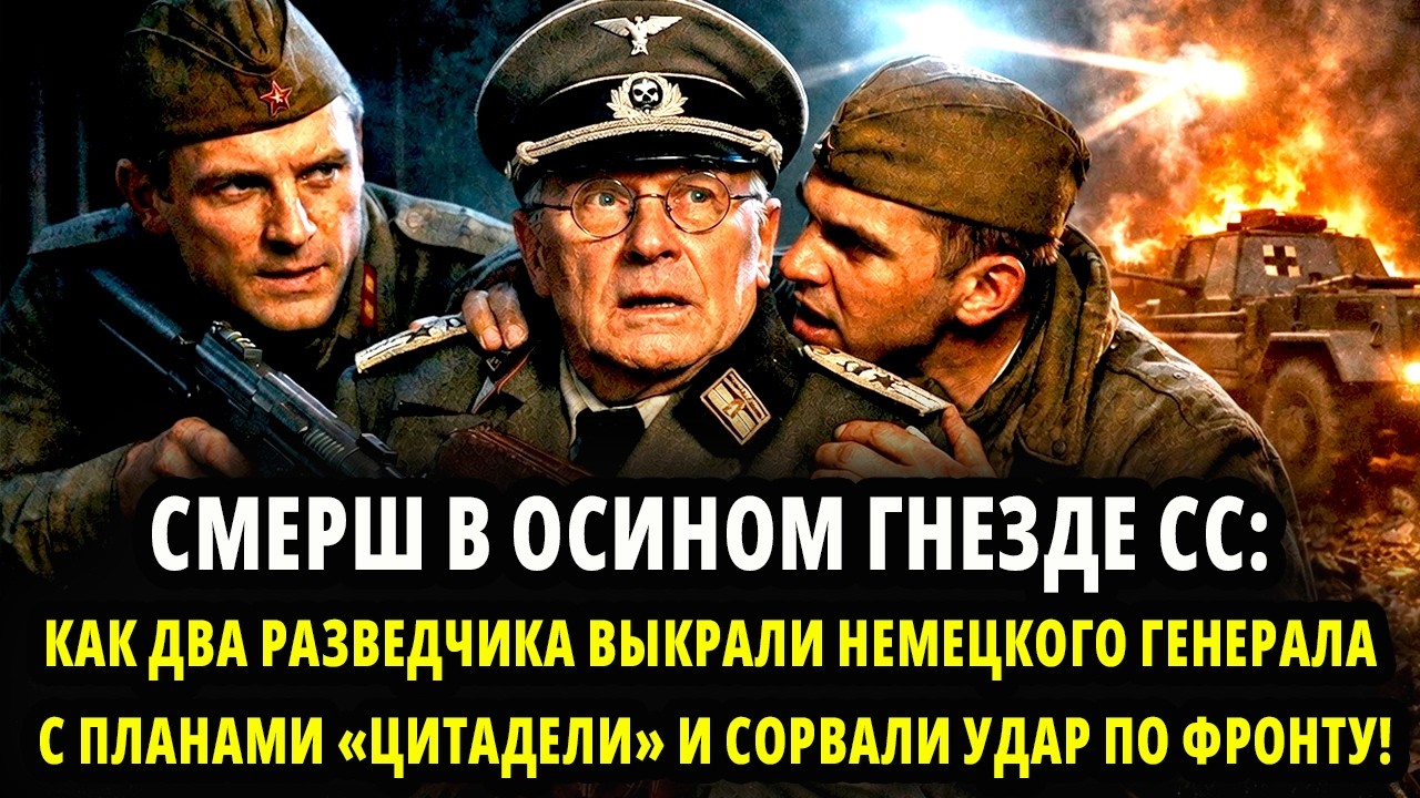 СМЕРШ В ОСИНОМ ГНЕЗДЕ СС: КАК ДВА РАЗВЕДЧИКА ВЫКРАЛИ НЕМЕЦКОГО ГЕНЕРАЛА С ПЛАНАМИ «ЦИТАДЕЛИ»