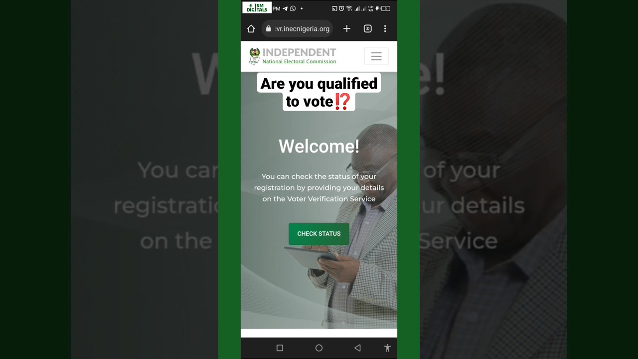 Nigerians do this before voting! | Check your Voting status #nigeriaelection