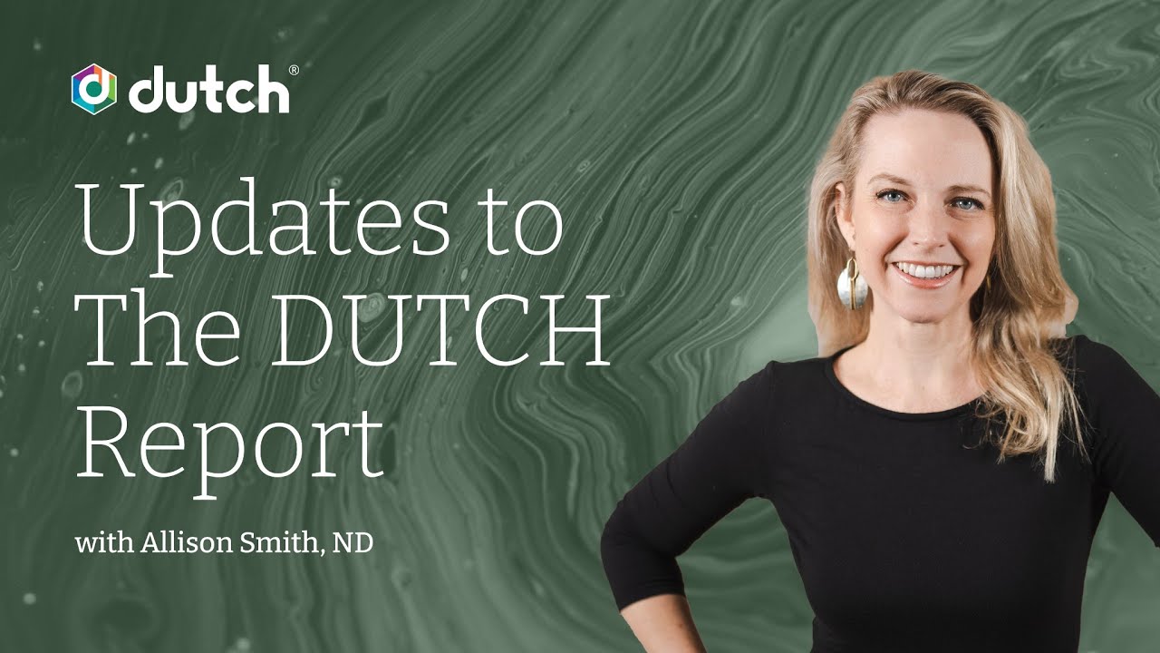 Обновления отчёта DUTCH | Тестирование на гормоны
