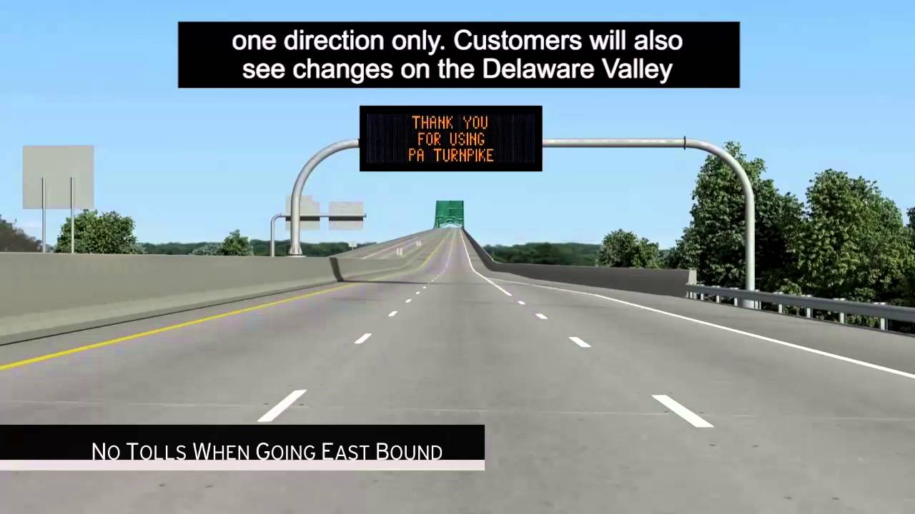 Cashless tolls start on PA side of Turnpike Bridge