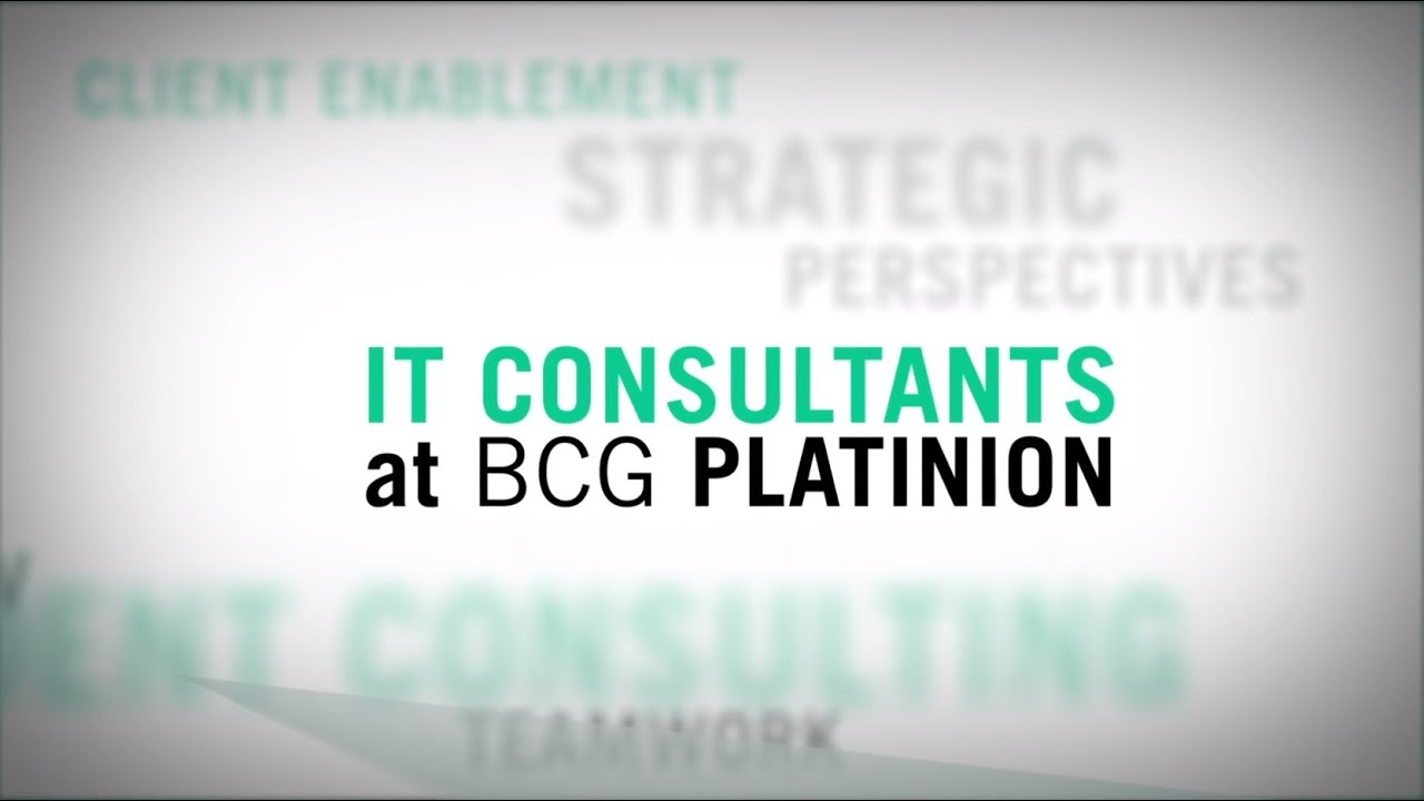IT Consultants @BCG Platinion