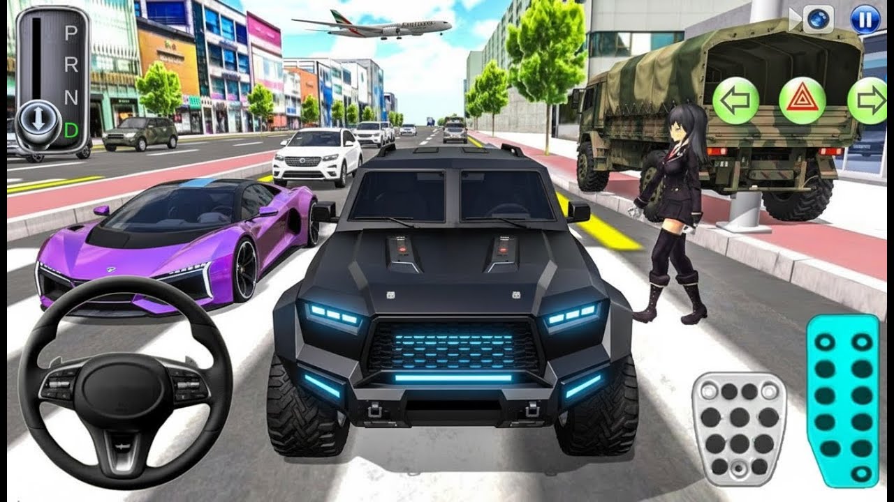 3D Driving Class Simulation -- USA Funny 3D Car Officer Refuel His Super Car Gas Crazy Gameplay