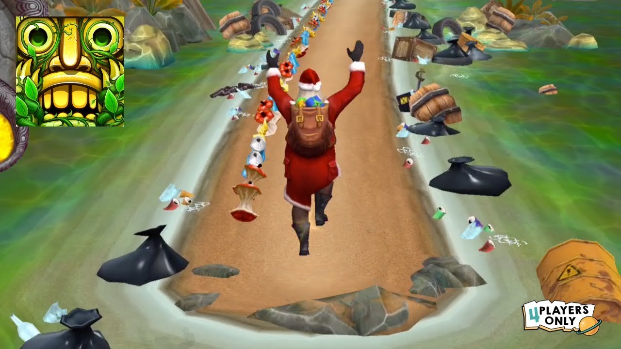 Temple Run 2 | New EARTH DAY MAP: SANTA, GLOBAL CLEANUP KICKOFF Challenge!