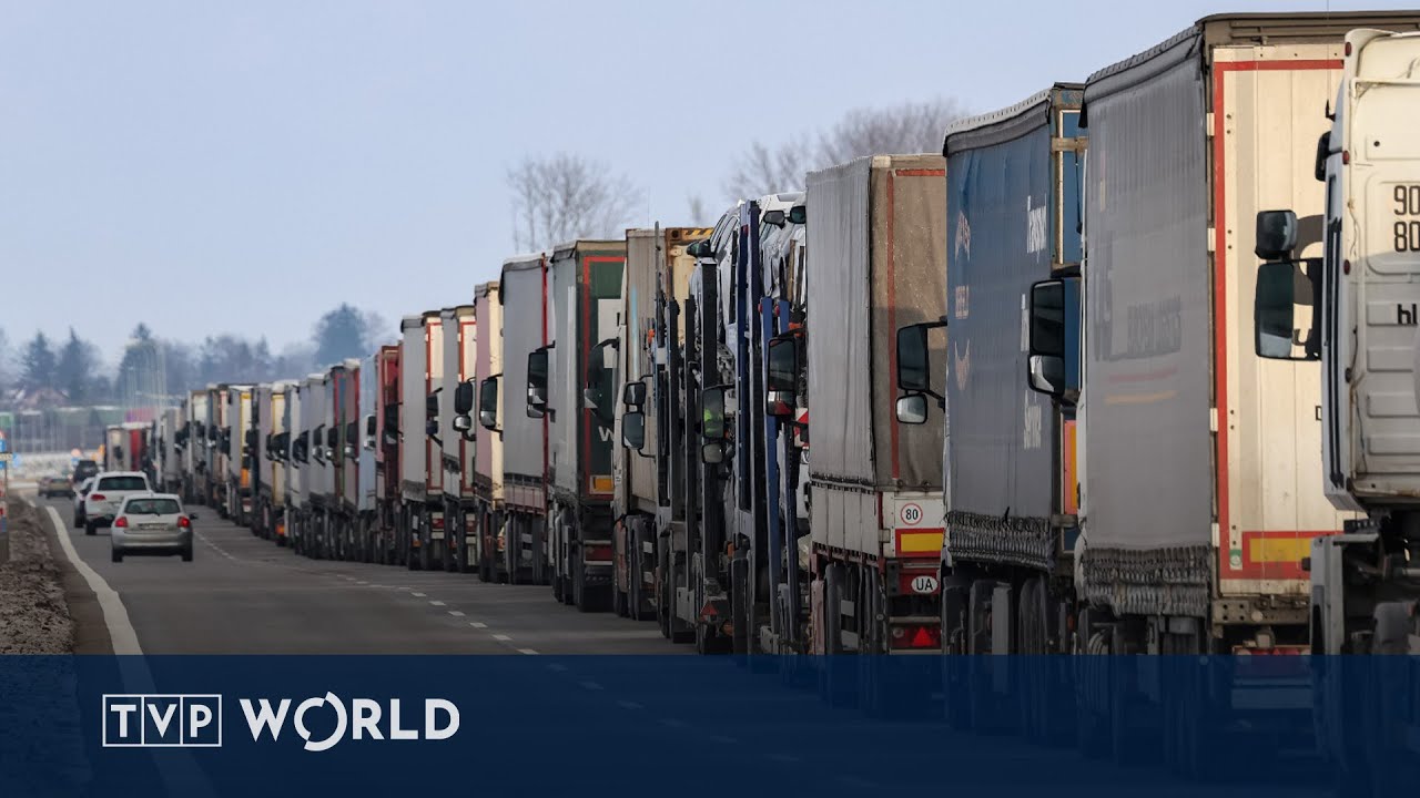 Belarus bans Polish and Lithuanian trucks, stranding thousands at border | Midday Report